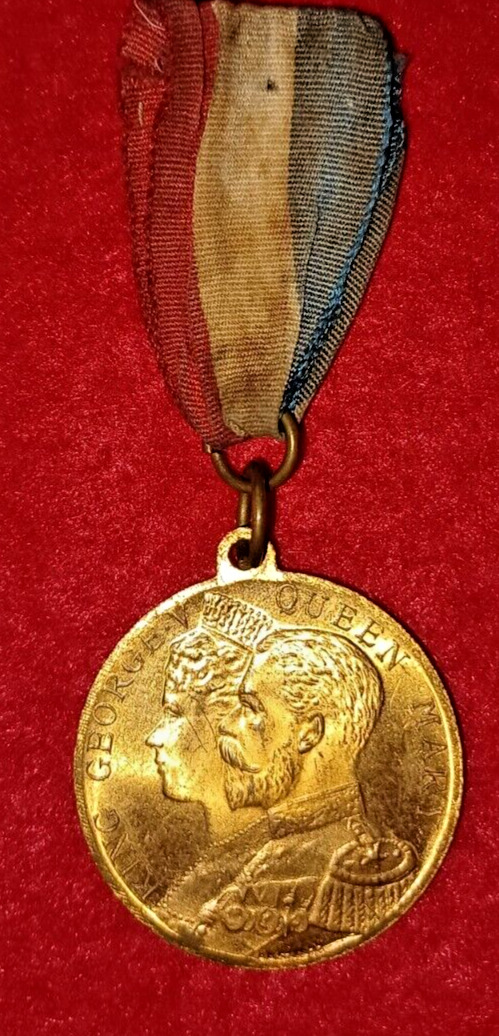 Dundee Royal Visit July 1914 King George V Queen Mary Medallion