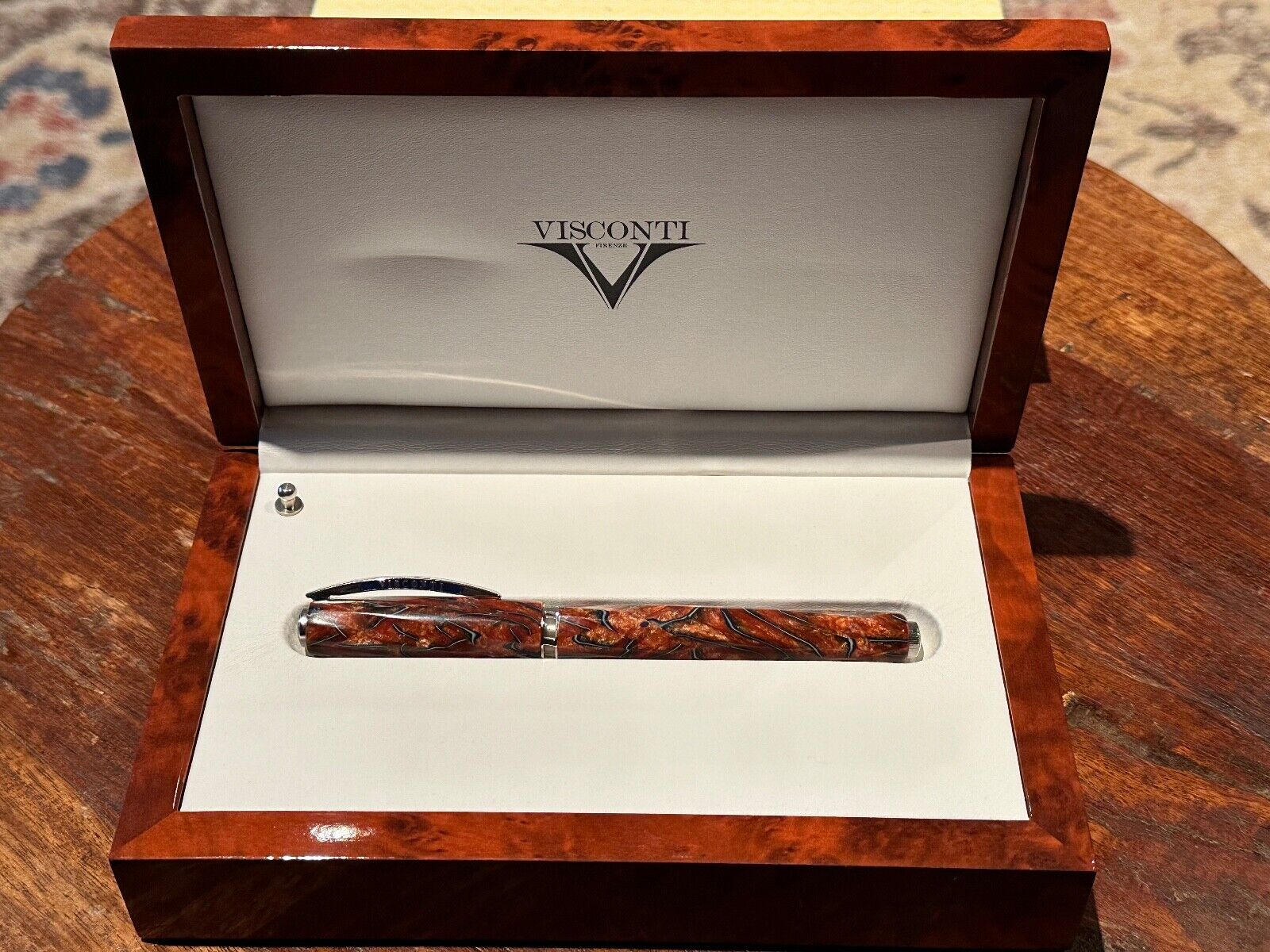 Visconti Divina Desert Spring Rollerball Pen with Box and Papers