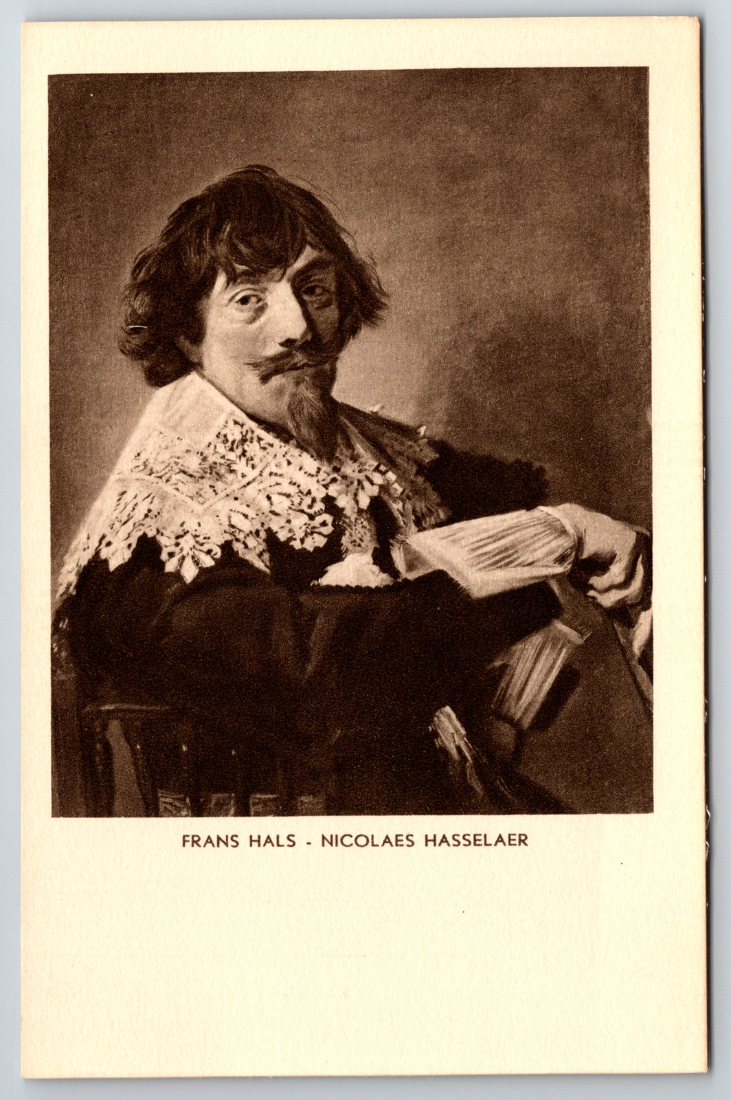c1950s Frans Hals Nicolaes Hasselaer Art Vintage Postcard