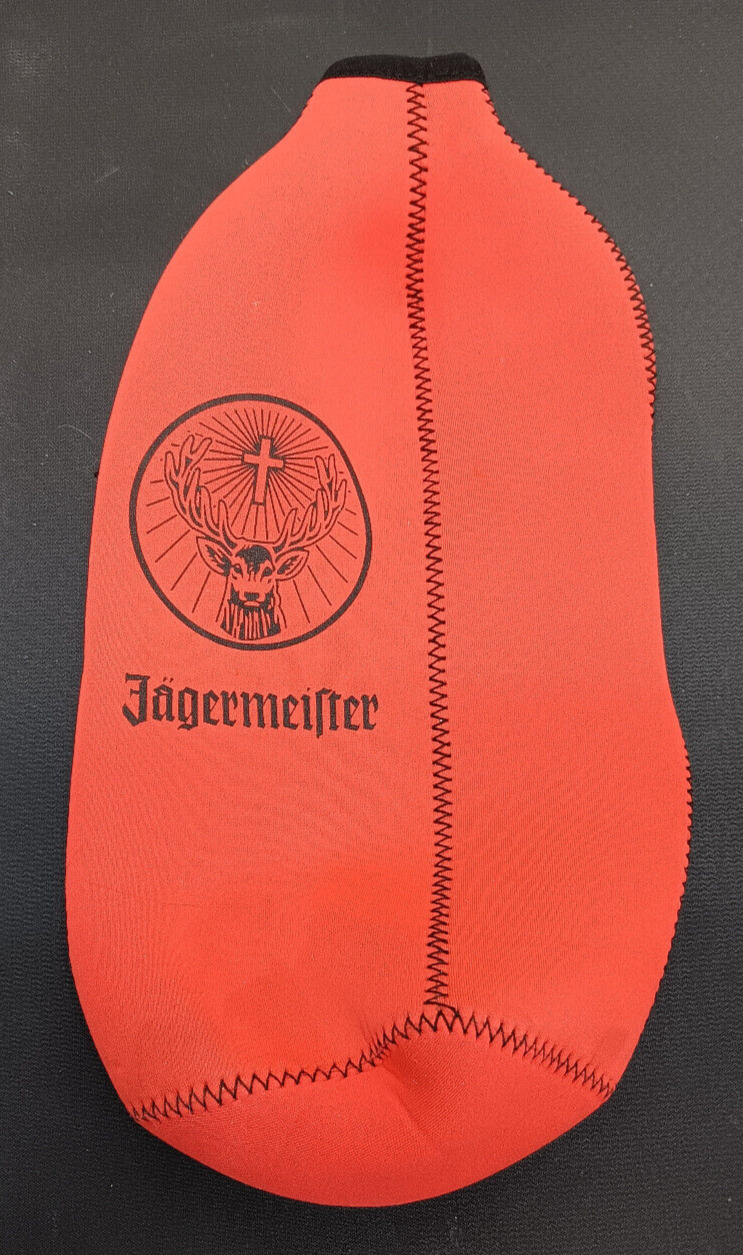 Jagermeister Zippered Orange Insulated Bottle Coozie