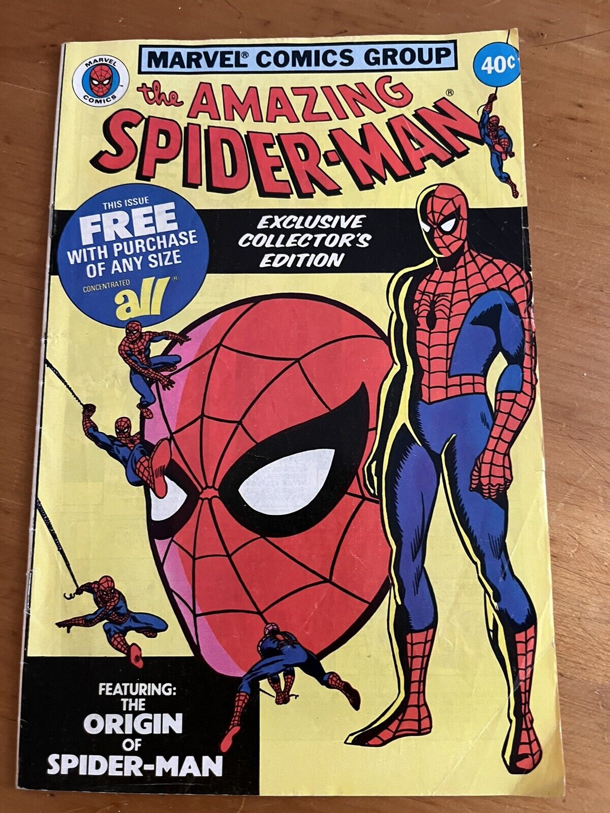 ORIGIN OF THE AMAZING SPIDERMAN 1979 ALL DETERGANT GIVEAWAY PROMO