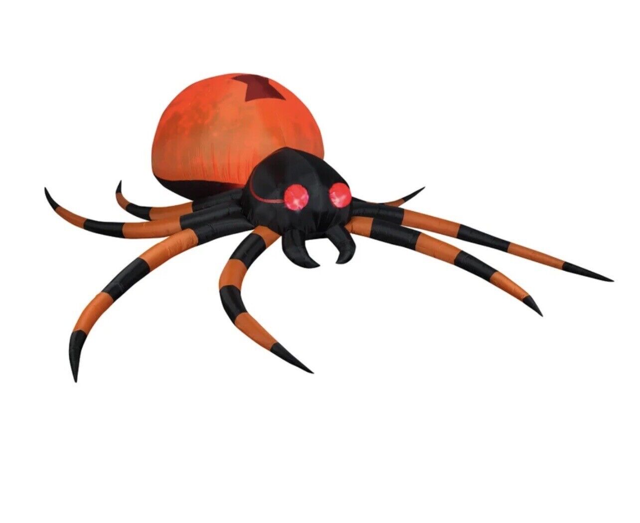 Gemmy industries Projection Airblown Kaleidoscope- Orange/Black Giant Spider NEW