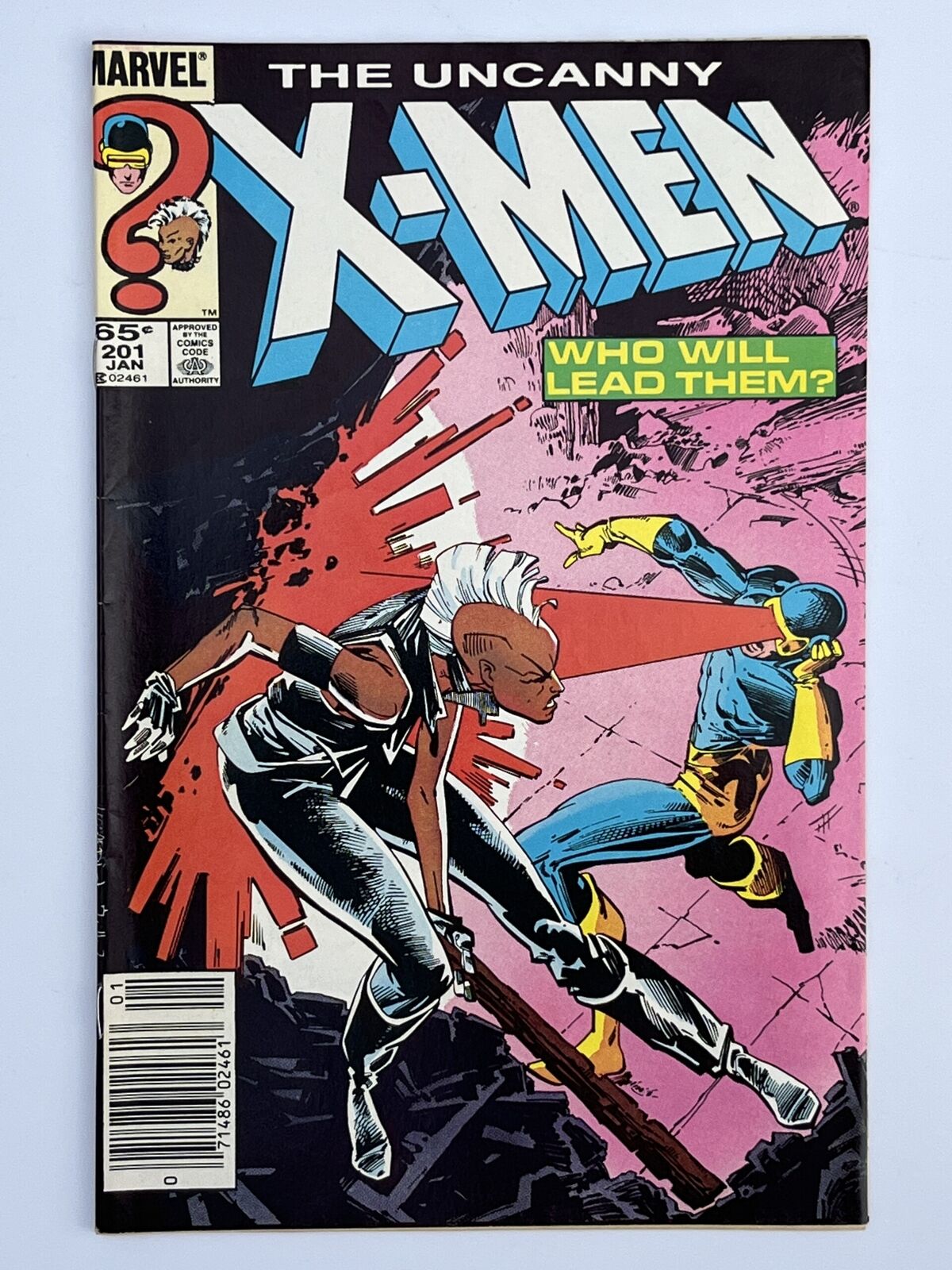 Uncanny X-Men #201 (1985) 1st app. Nathan Summers (Cable) as a baby in 8.0 Ve...