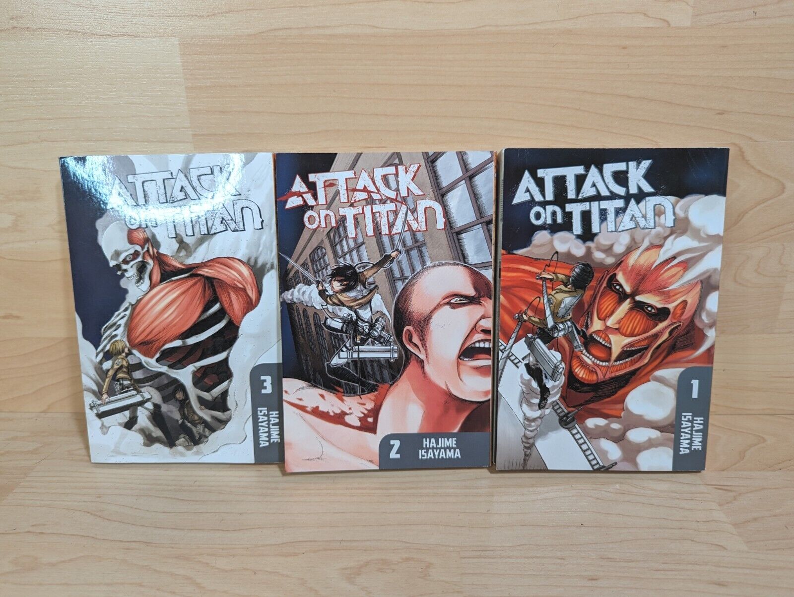 Vol 1-3 Attack On Titan Hajime Isayama Manga Full Set English Version Comic
