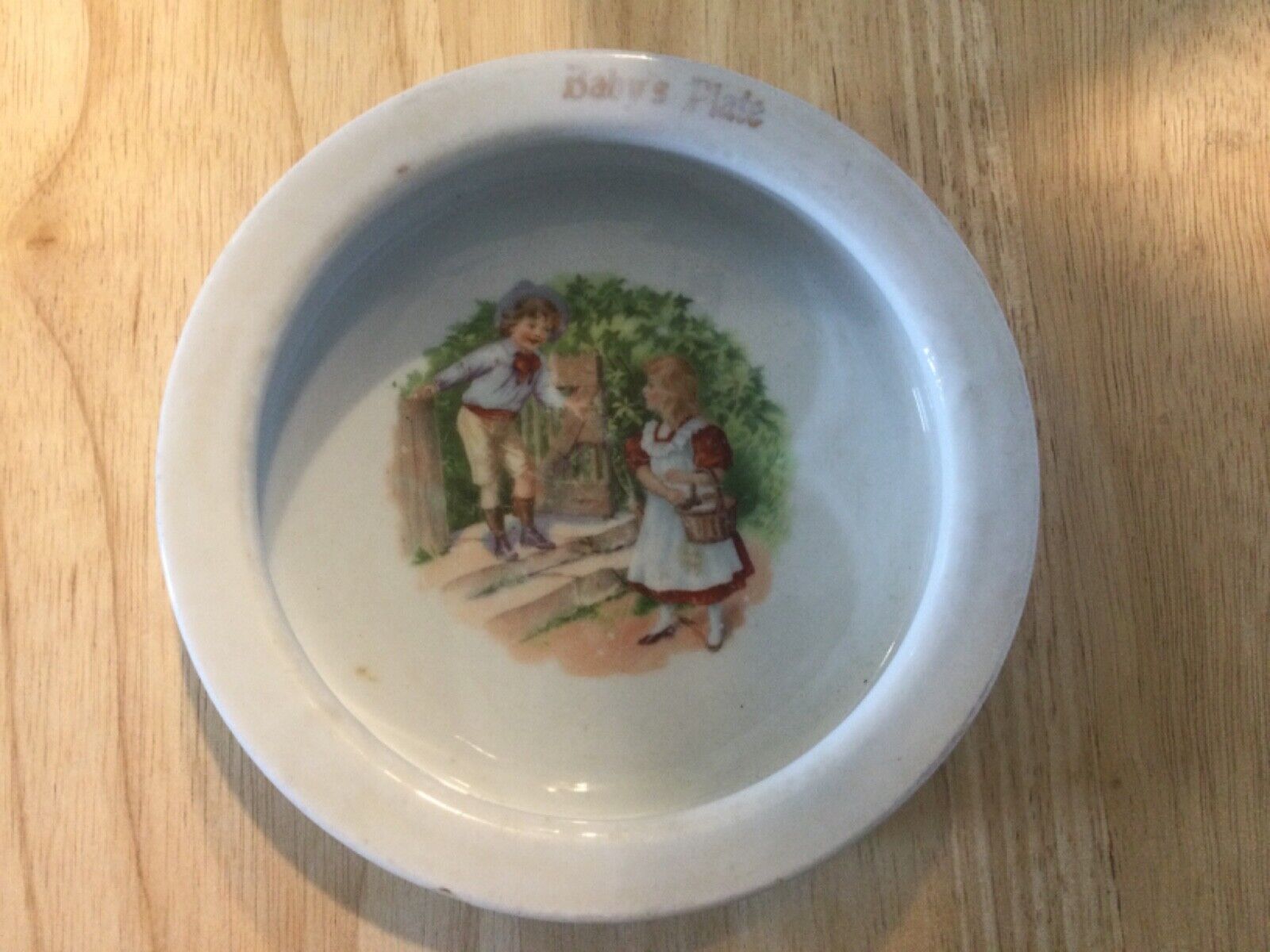 Baby\'s Antique Plate Made In Germany