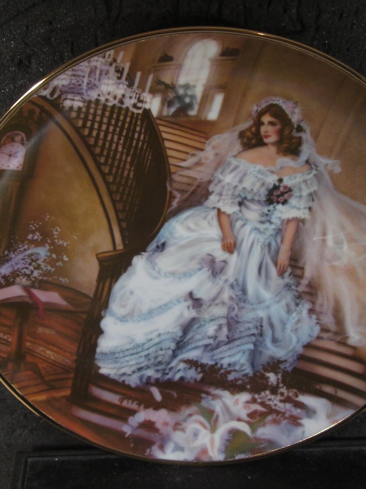 1985 Artaffects Portraits of American Brides #1 CAROLINE  Box & Cert 9 1/4