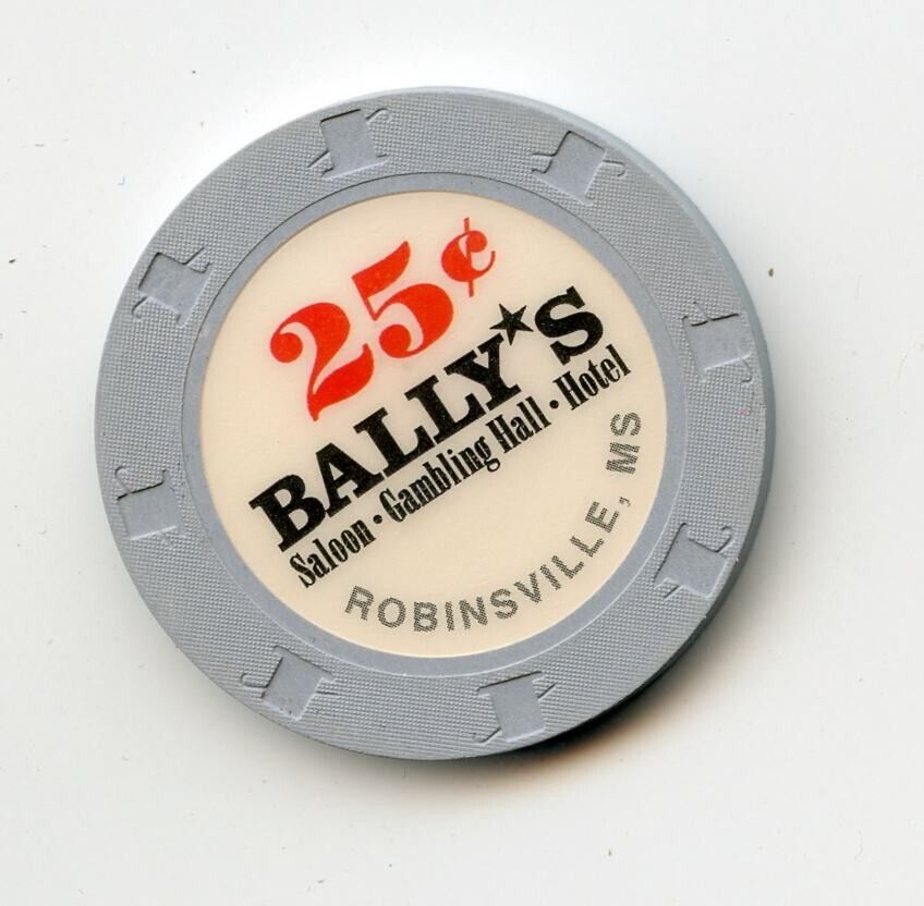 .25 Chip from the Ballys Casino Robinsonville Mississippi