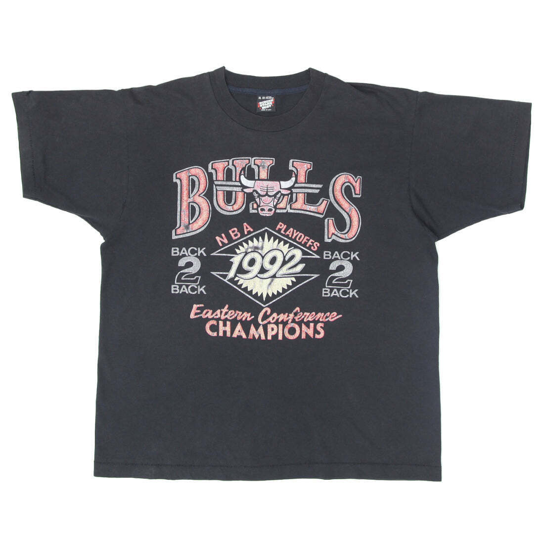 1992 Vintage Chicago Bulls NBA Play Offs Champions T-Shirt Single Stitch Made in