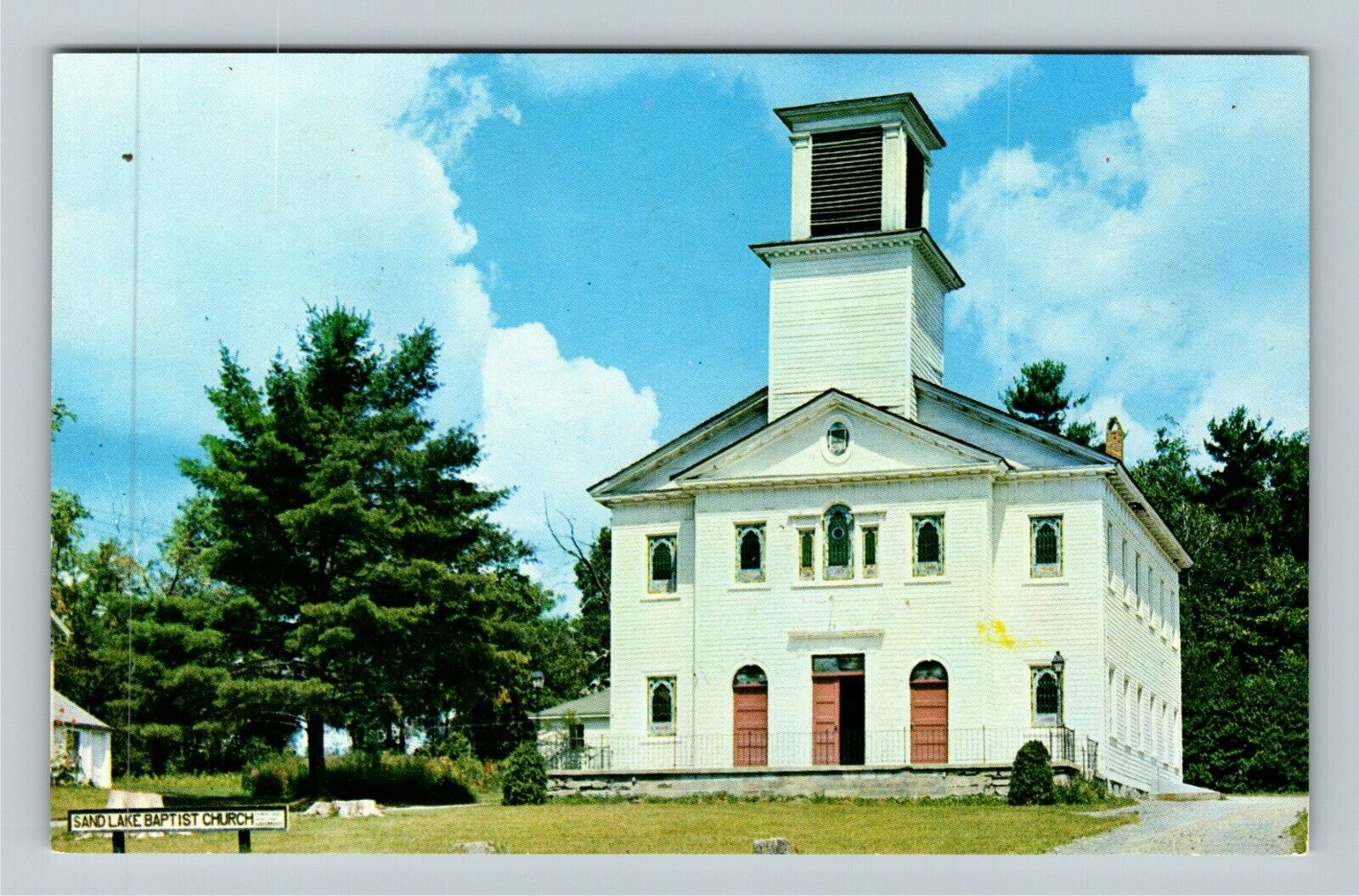 Averill Park NY-New York, Sand Lake Baptist Church, Vintage Postcard