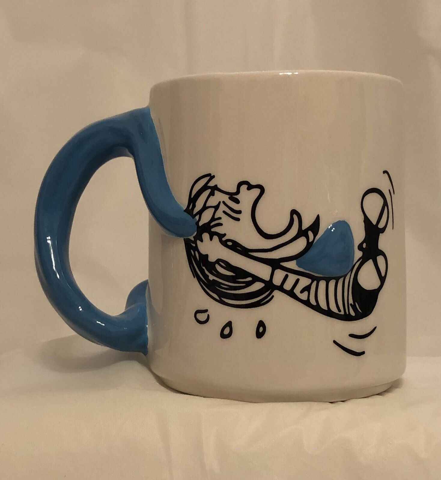 Linus And Snoopy On 3D Blanket Handle Coffee Tea Mug. Brand New, Never Used
