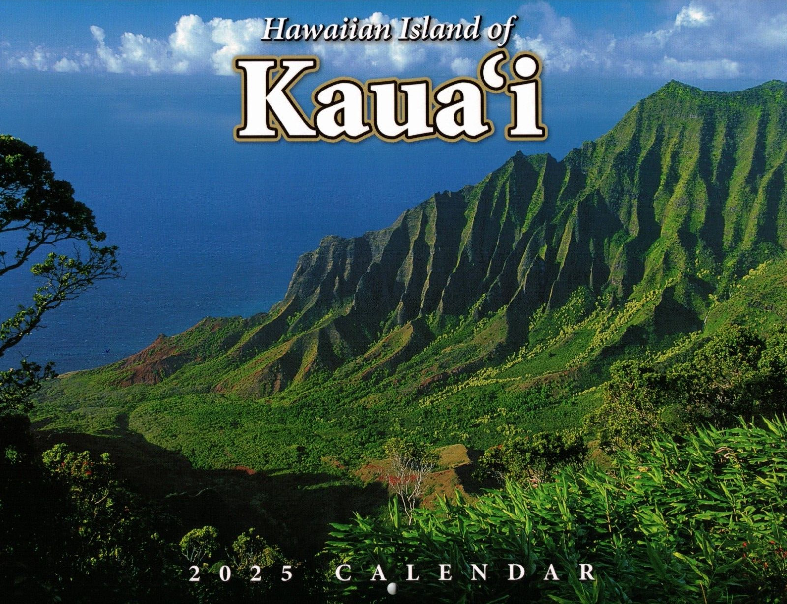 2025 CALENDAR - HAWAIIAN ISLAND OF KAUAI