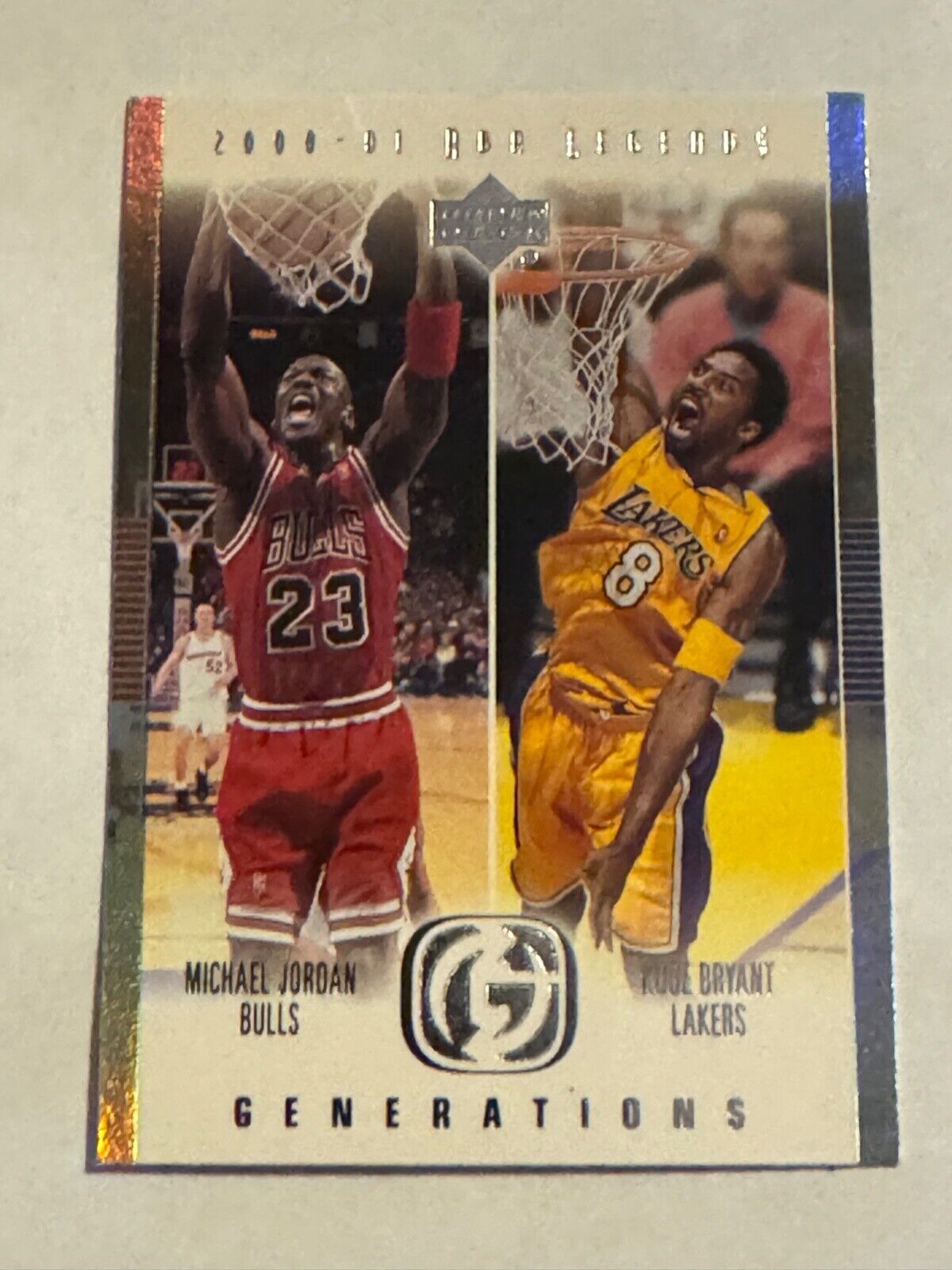 2000-01 Upper Deck NBA Legends Michael Jordan Kobe Bryant #G1