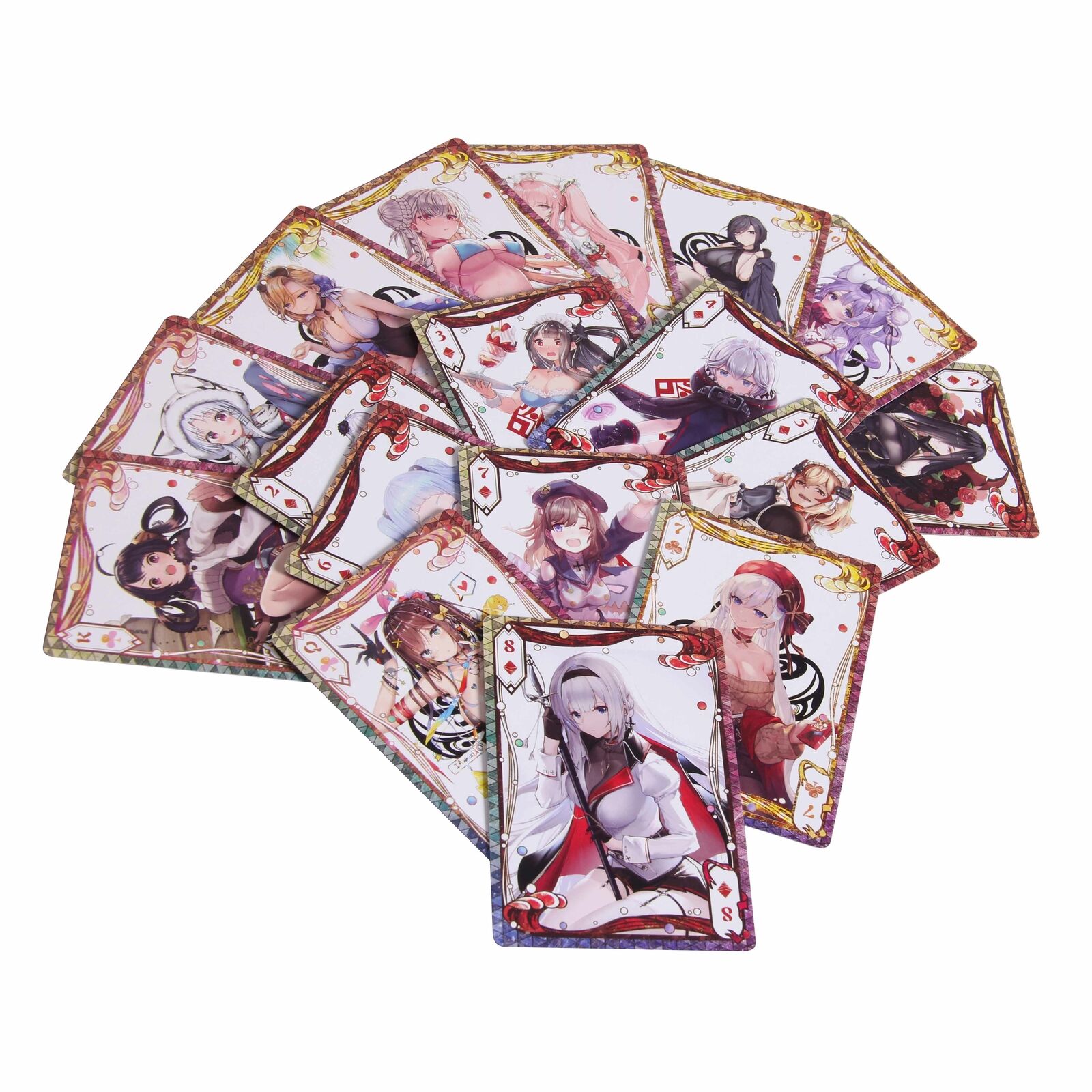 Anime Azur Lane Game Cards Poker Collection Cards Playing Game Cards 