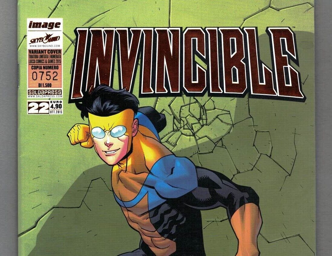 Invincible #75 Variant Limited to 1500 Kirkman Ottley foil Logo Italian Edition