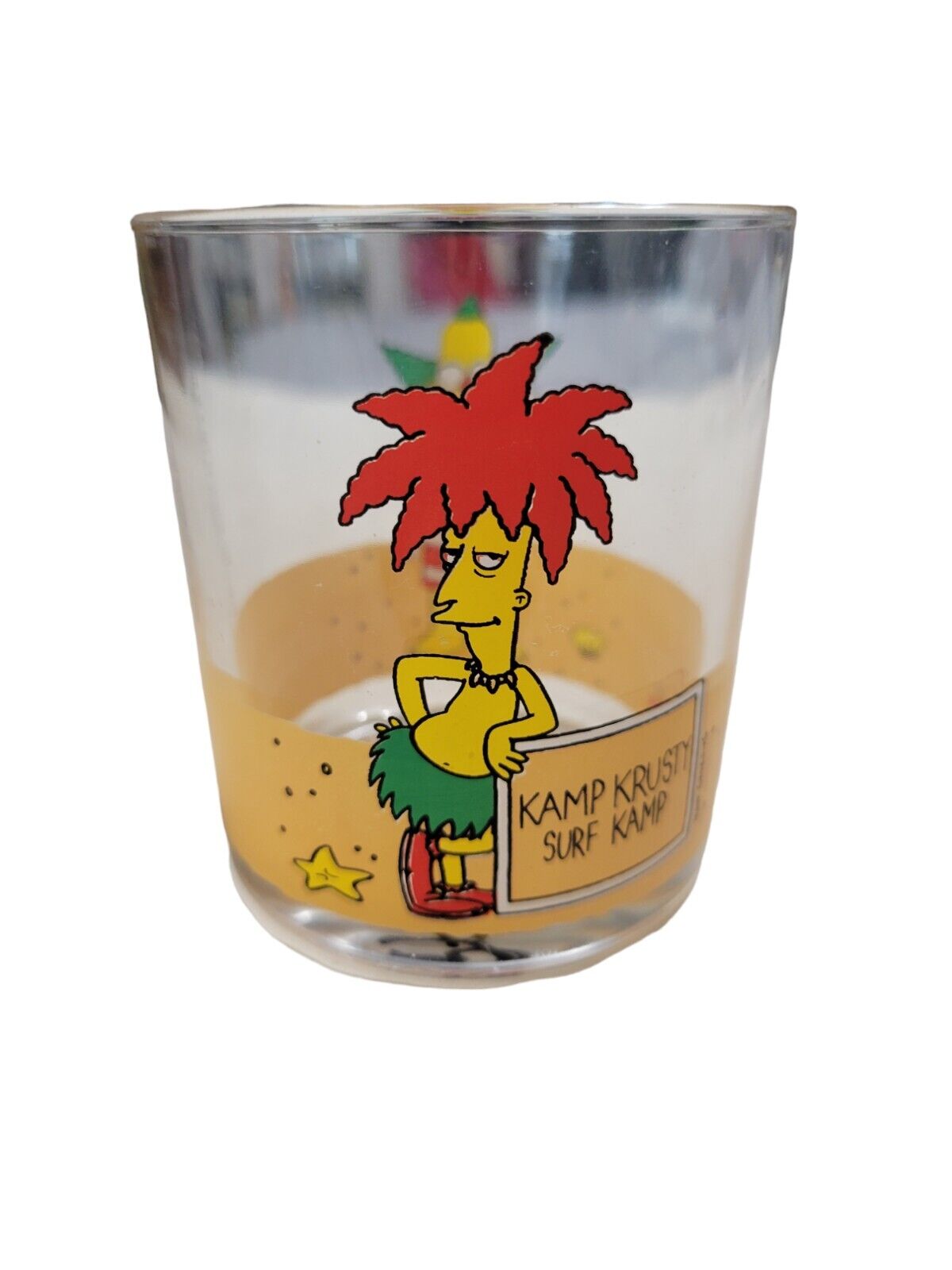 The Simpsons Nutella Krusty The Clown Glass Tumbler 3.25\