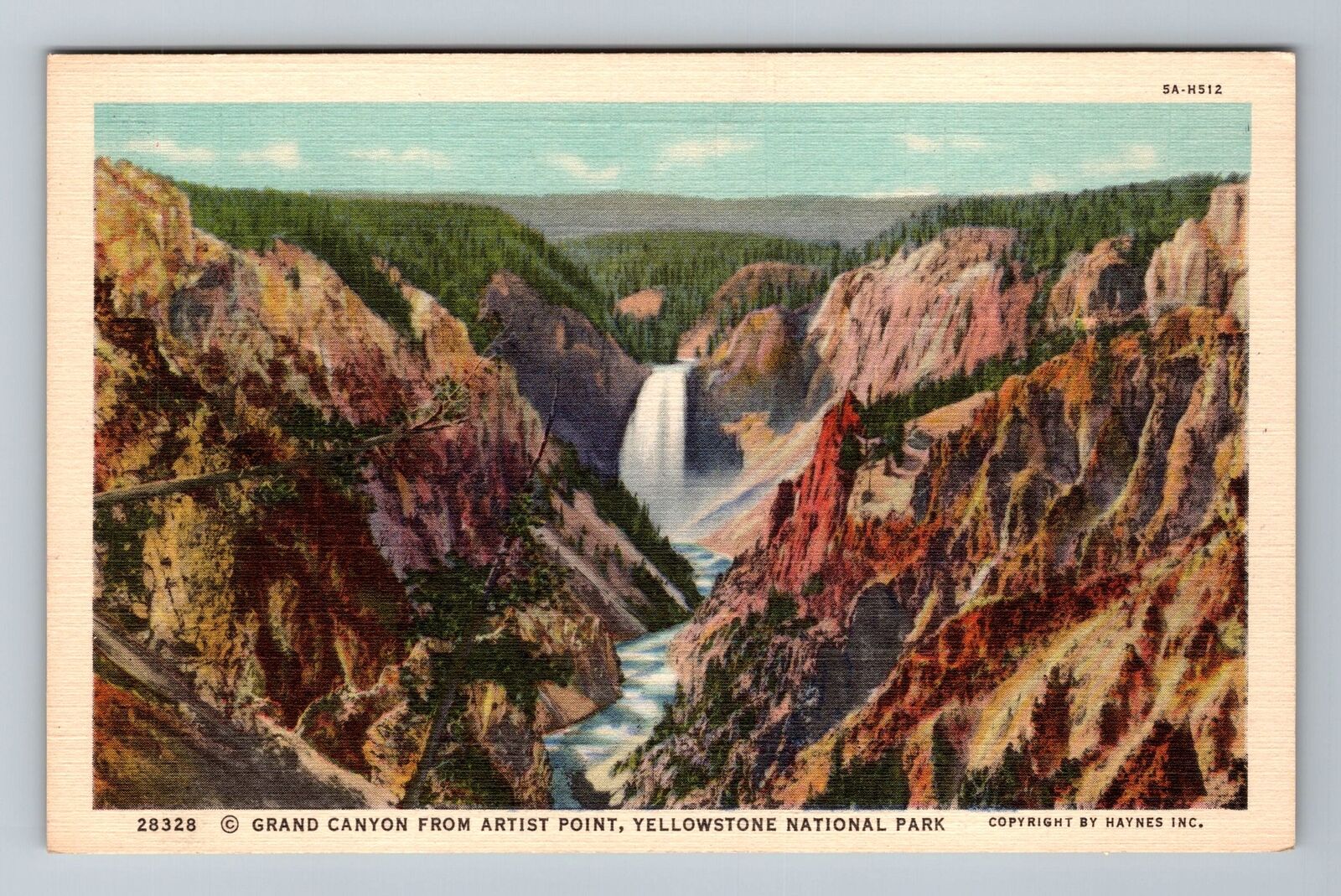CA-California, Grand Canyon, Yellowstone National Park, Vintage Postcard