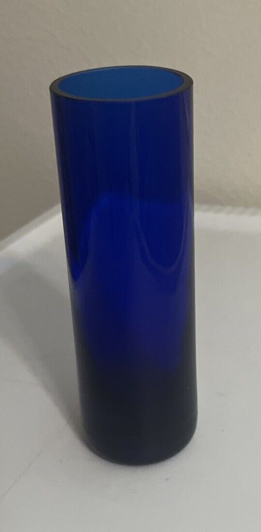 Vintage Cobalt Blue Glass Bud Vase