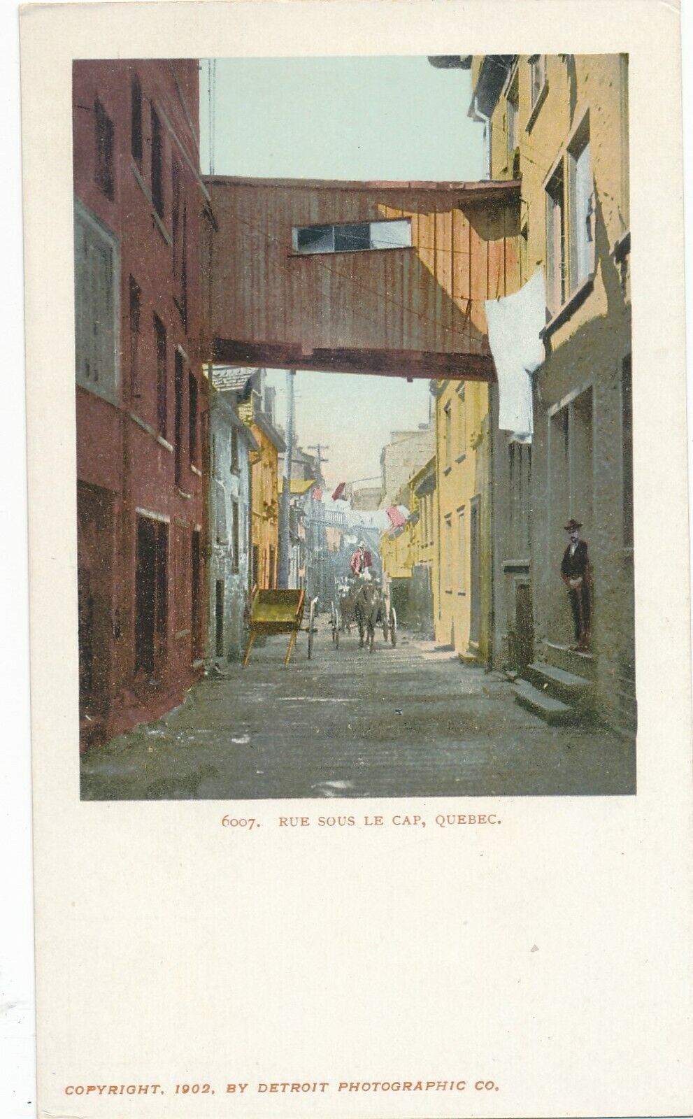 QUEBEC QC – Rue Sous Le Cap – udb (pre 1908)
