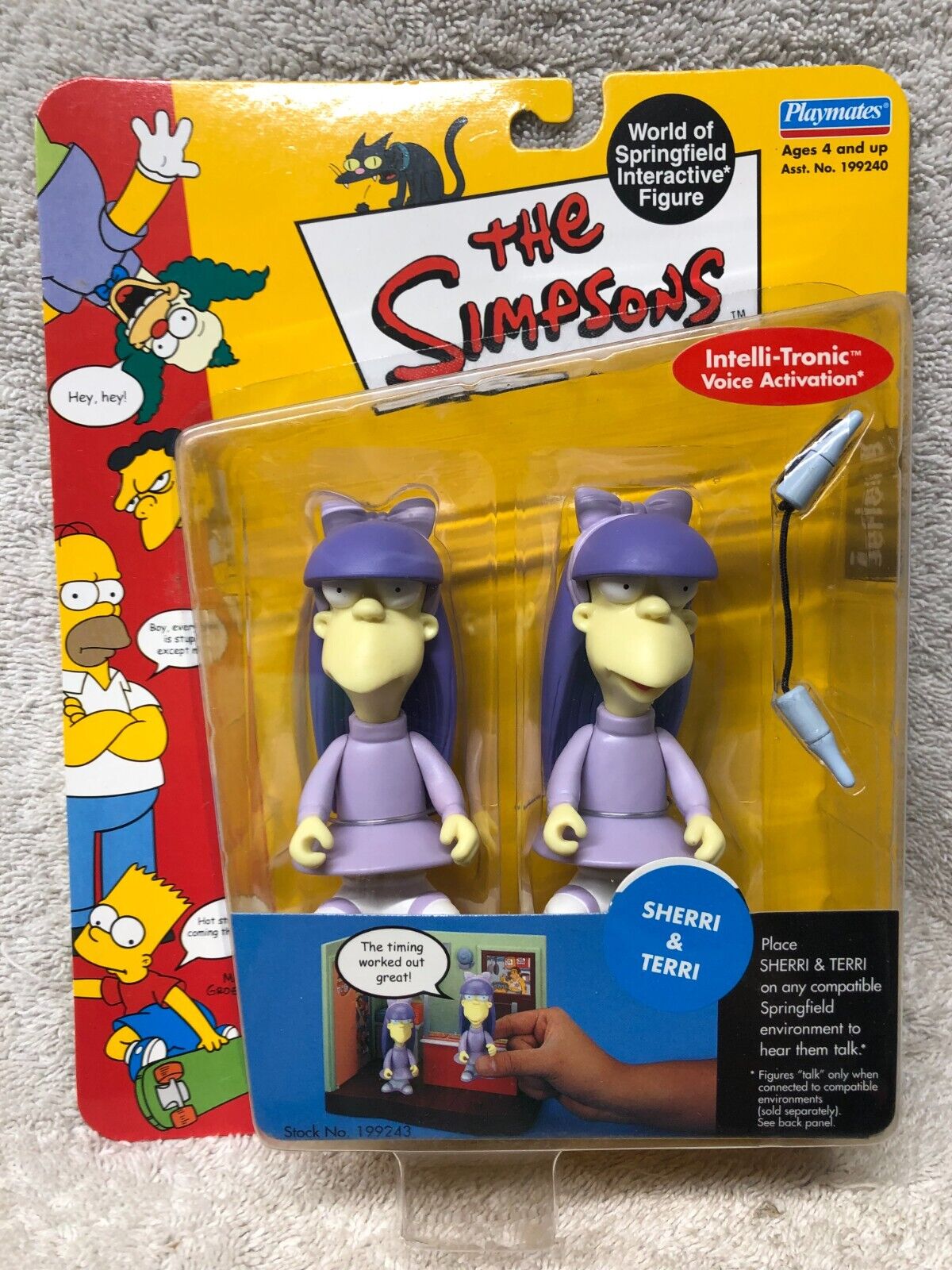 SHERRI & TERRI twins Simpsons world of Springfield figure wos series 8 2002 NEW