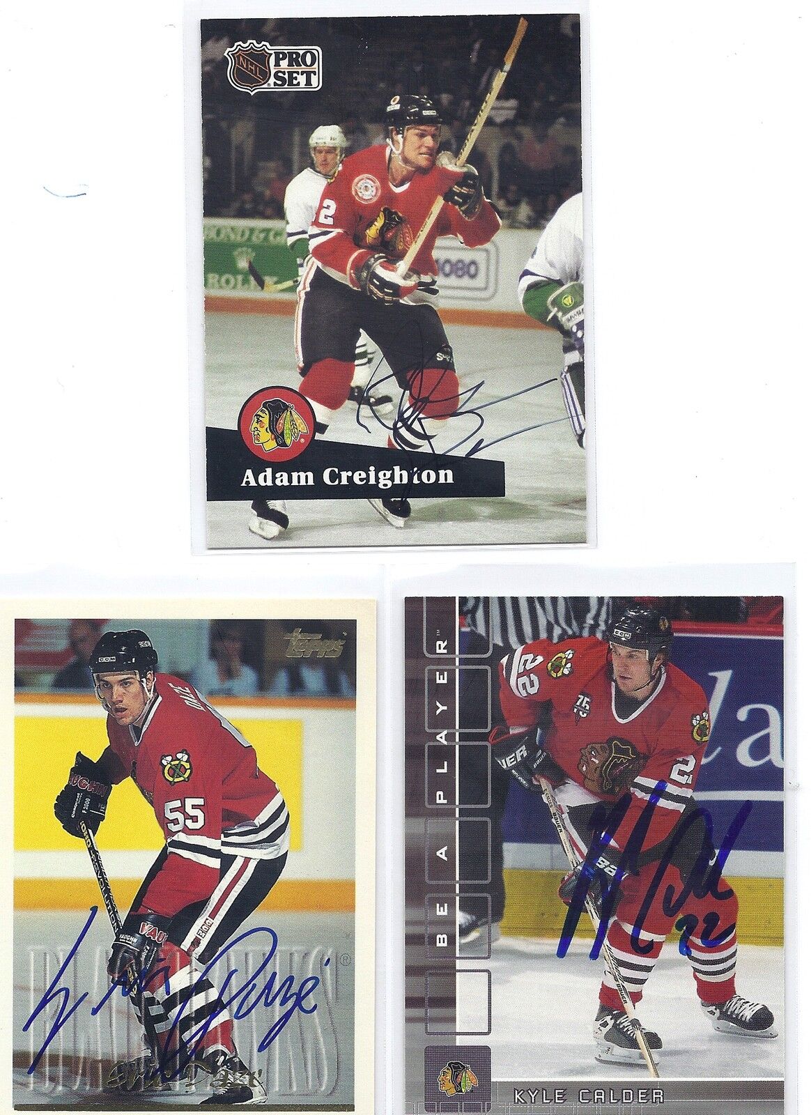 2001 ITG BAP #236 Kyle Calder Chicago Black Hawks Autographed Hockey Card 