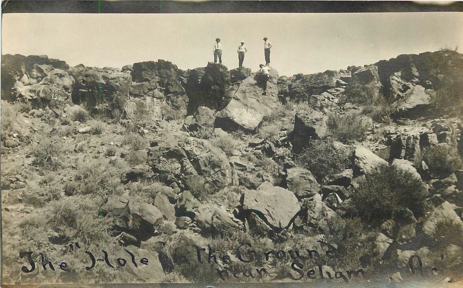 Postcard RPPC Arizona Seligman The Hole 1912 23-1673