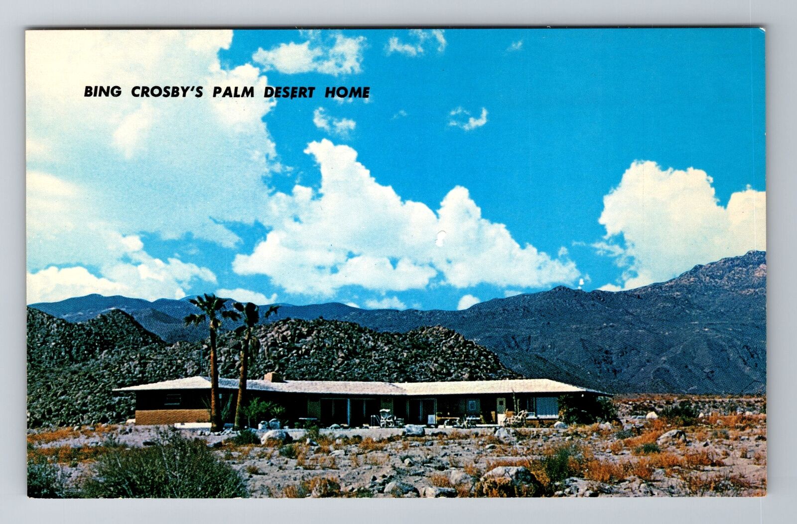 Palm Desert CA-California, Bing Crosby\'s Palm Desert Home, Vintage Postcard