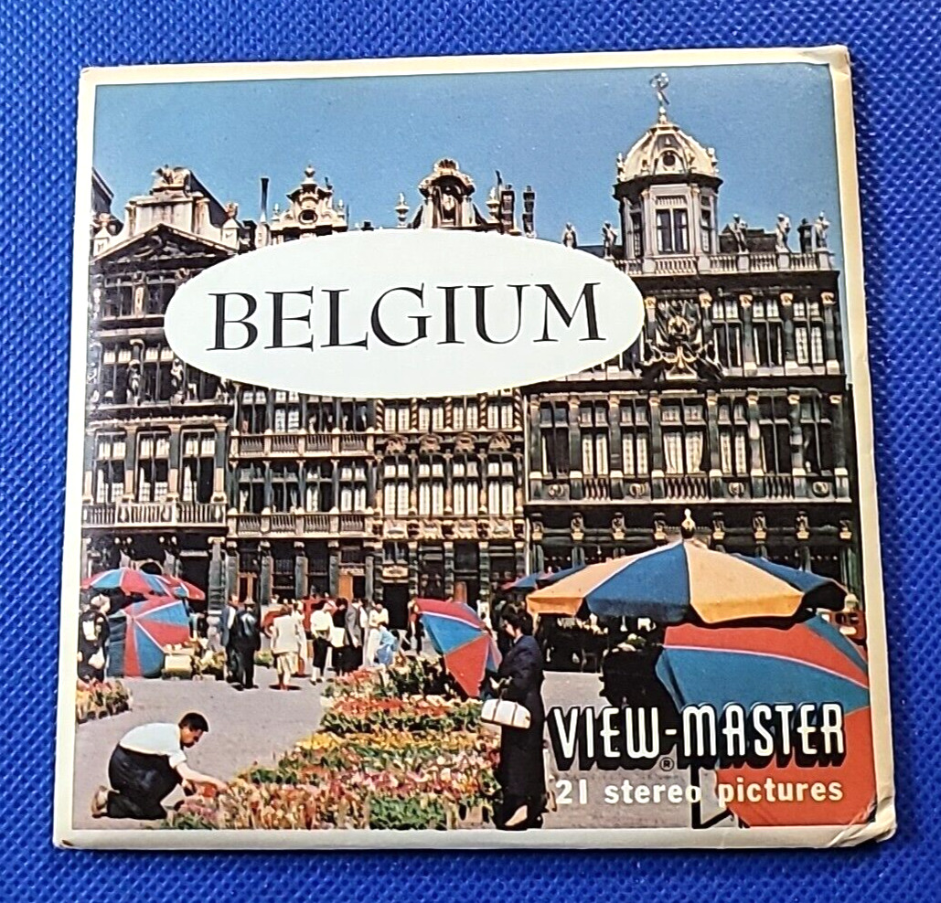Vintage Sawyer's B188 Belgium World Travel view-master 3 Reels Packet