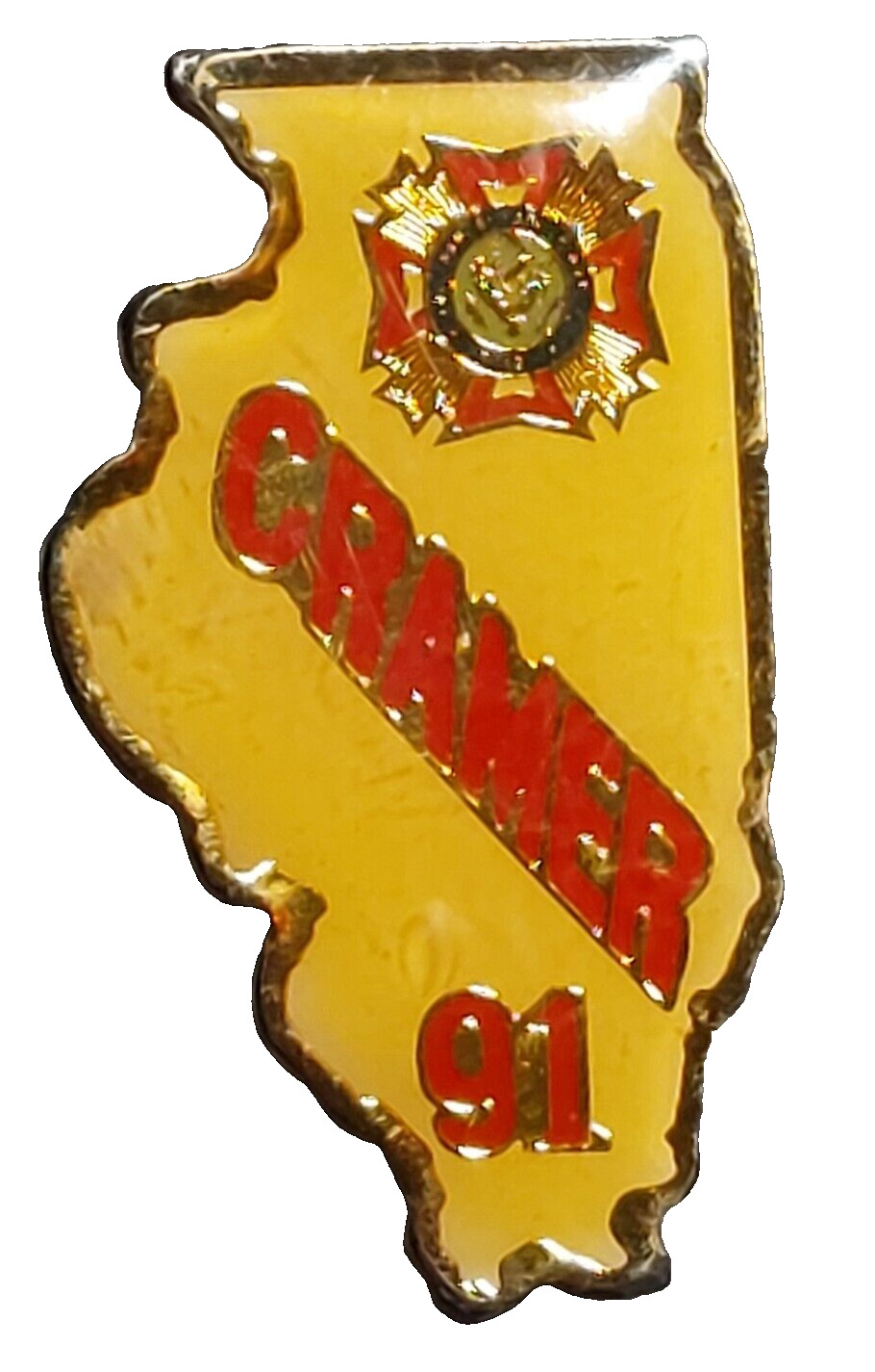 VFW Illinois 1991 CRAMER Lapel Pin (092523)