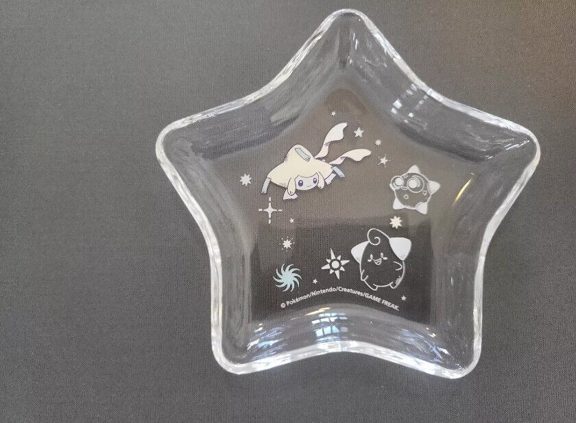 Pokemon Cafe Exclusive Star-shaped Glass Plate Jirachi-Hoshi-Tsunagi
