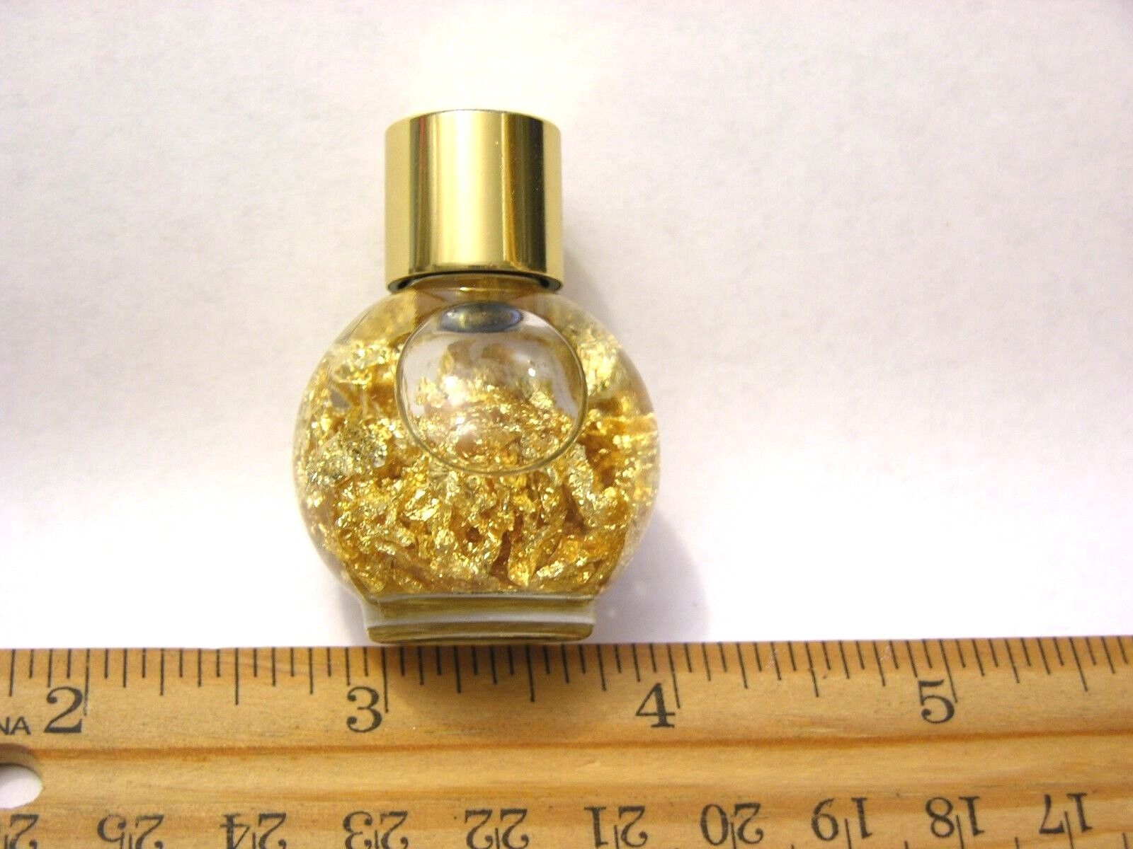 Gold 0.999 pure natural real gold flakes in bottle 