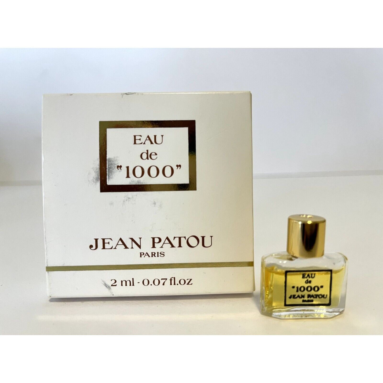 Vintage Eau de 1000 Jean Patou Miniature Parfum 90% Full 0.07oz READ Mini
