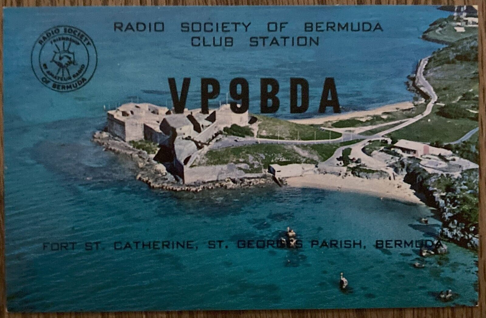 QSL Card - 1970 - Fort St. Catherine St. Georges Parish, Bermuda VP9BDA Postcard
