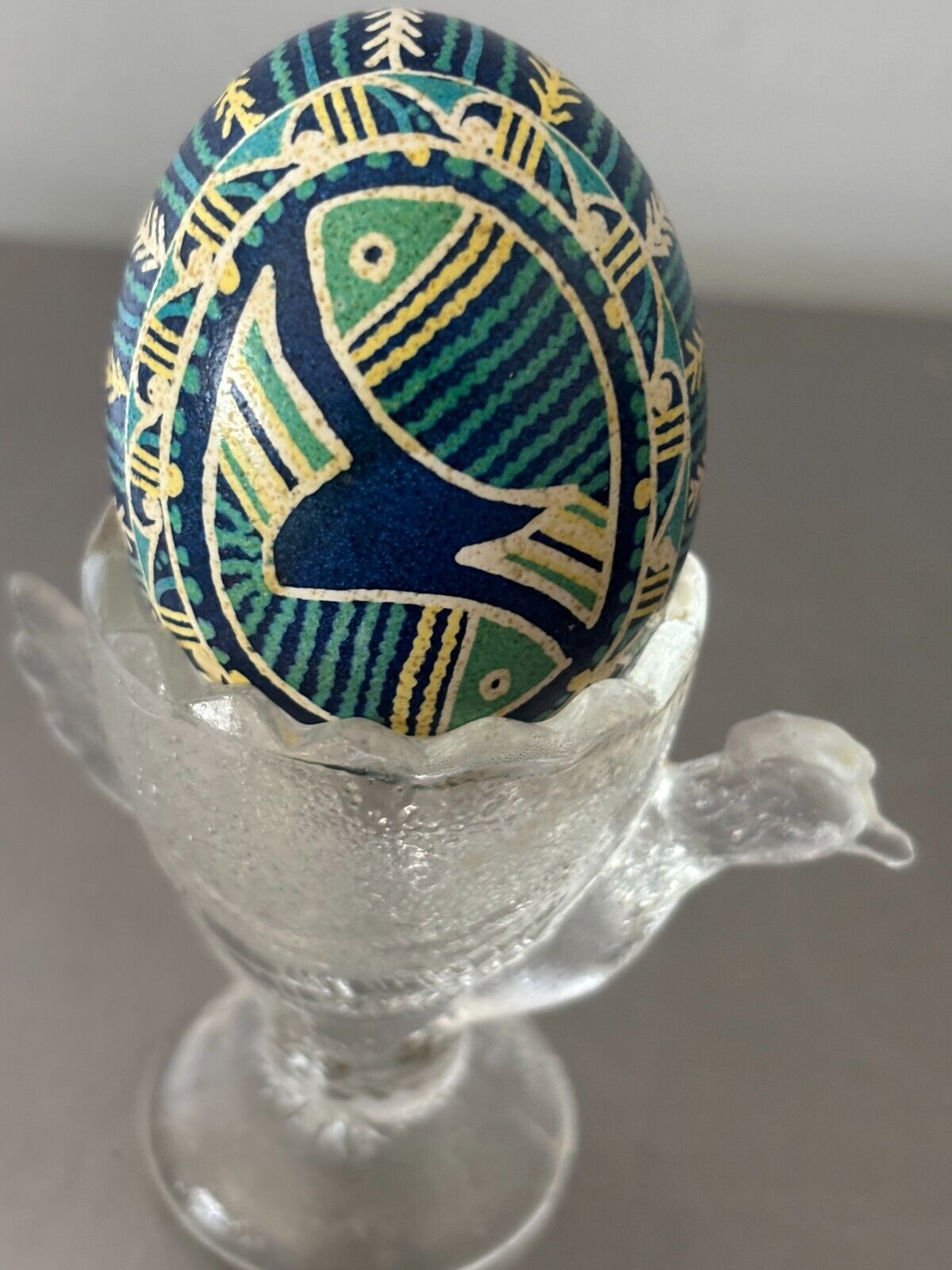 VNTG Ukrainian Pysanky Egg Hand Made Pysanka Easter  L-N