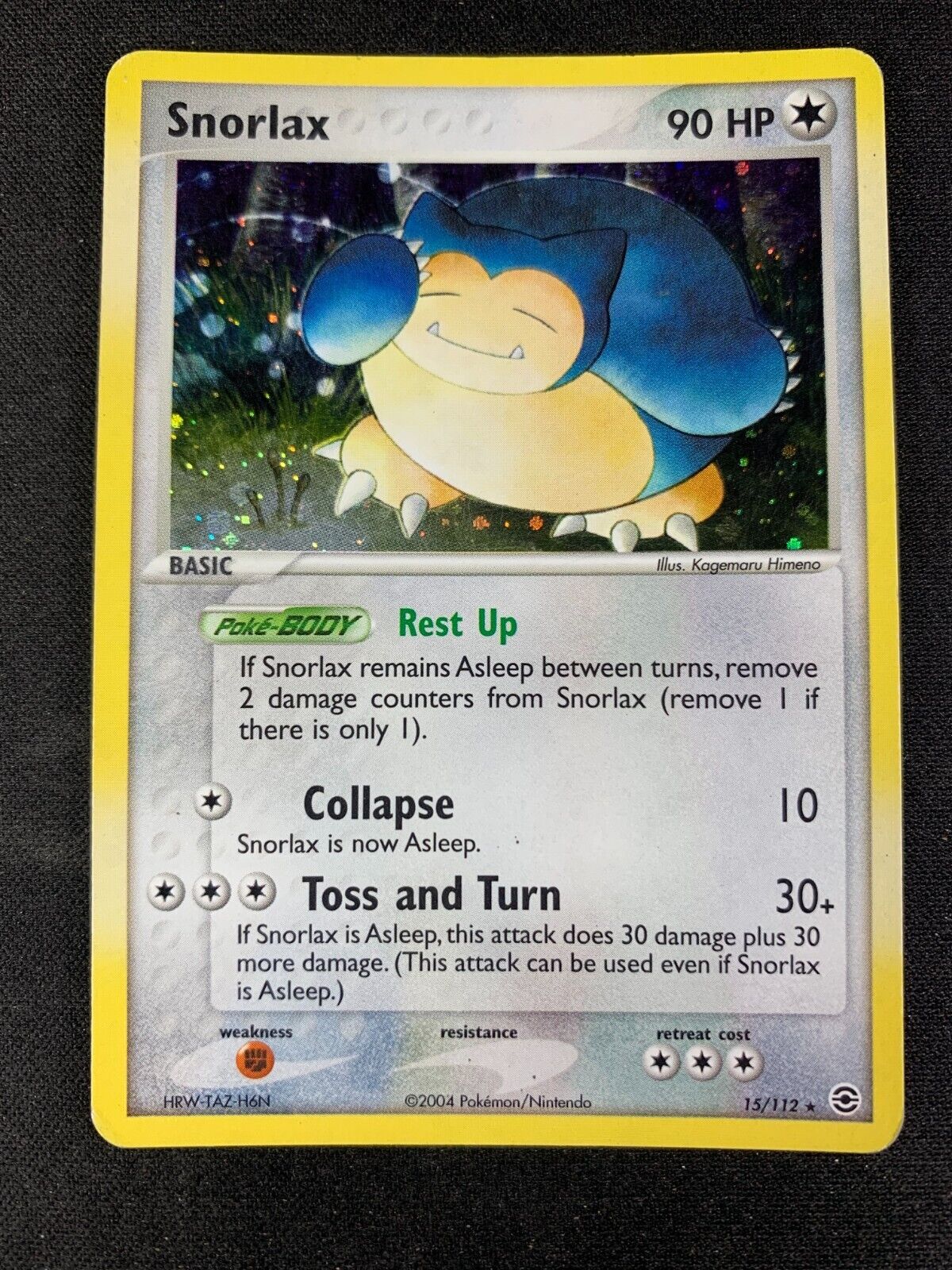 Pokemon - Snorlax 15/112 - Ex Fire Red Leaf Green - Holo ENG