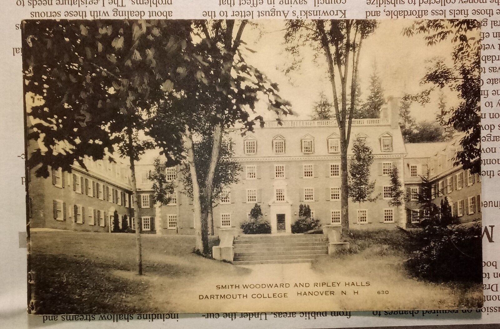 Smith Woodward and Ripley Halls Dartmouth College Hanover NH Postcard