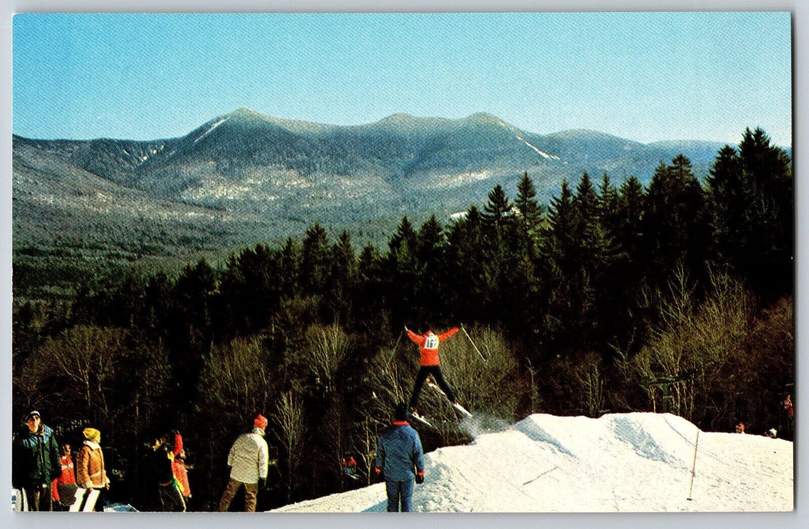 New Hampshire - Waterville Valley Ski Area, Sport Competition - Vintage Postcard