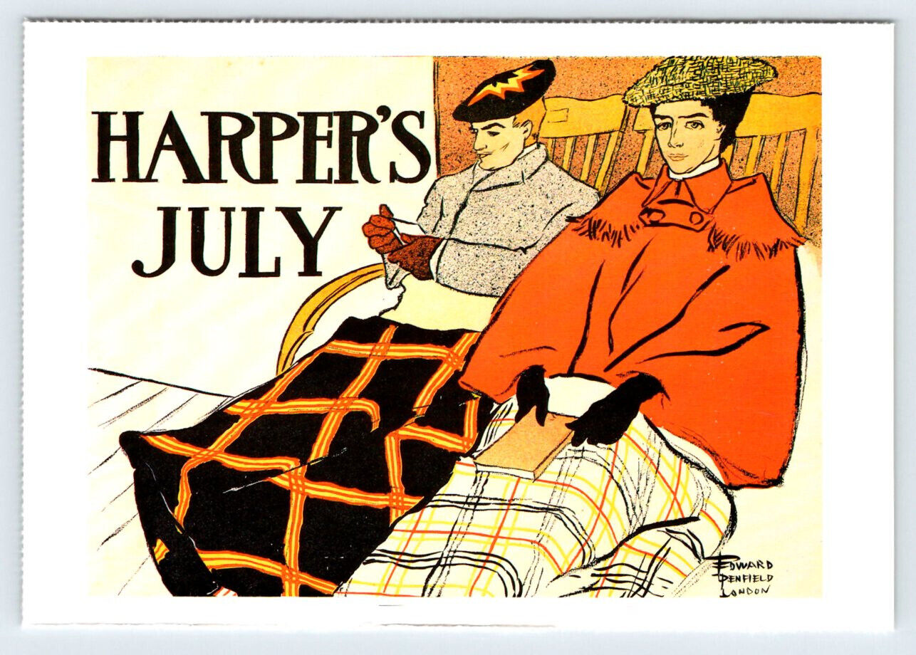 July 1897 Harper's Magazine Edward Penfield Reprint Postcard BRL18