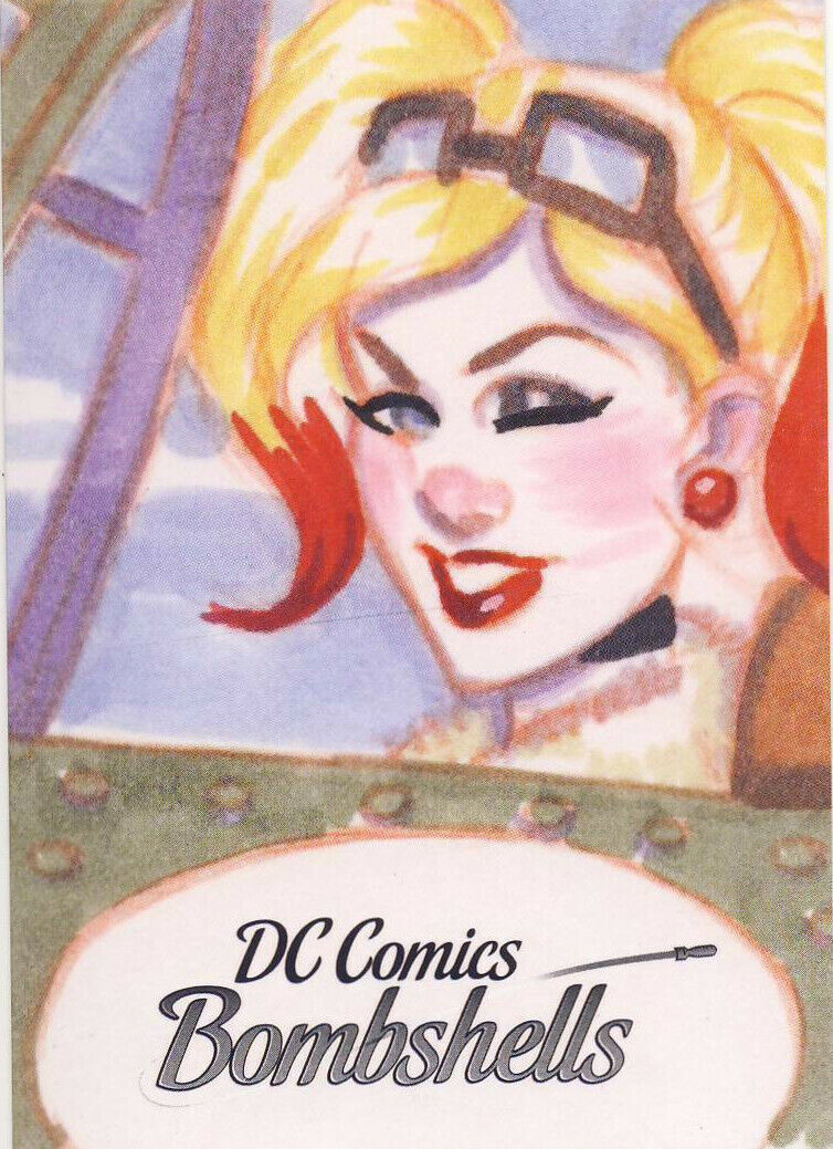 2017 Cryptozoic DC Bombshells Series 1 SDCC Promo Card P9 Harley Quinn
