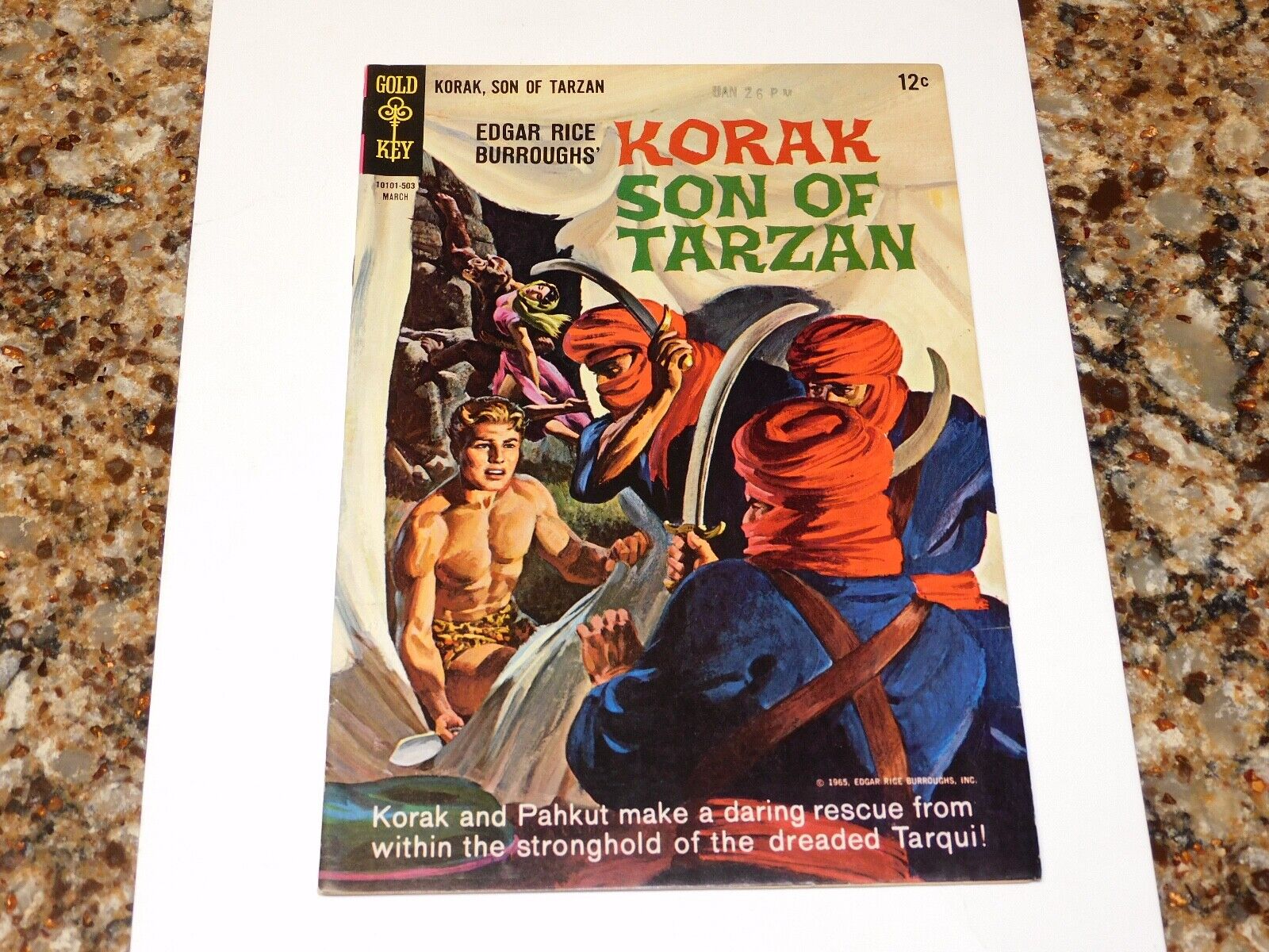 KORAK SON OF TARZAN 7 GOLD KEY 1965 #10101-503 \