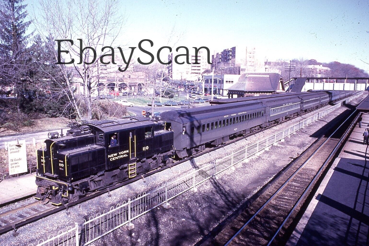 Original 35mm Kodachrome Slide New York Central Railroad Train 1966
