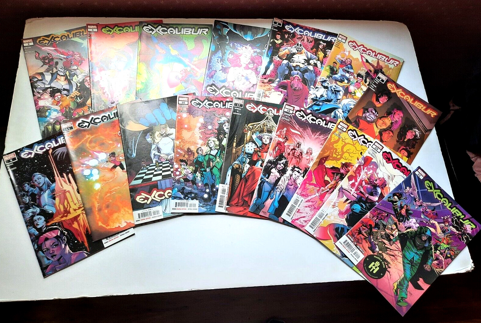 EXCALIBUR Lot of 16 Marvel Comics 2020 VF-NM #2-9, 11-12 ,16-21