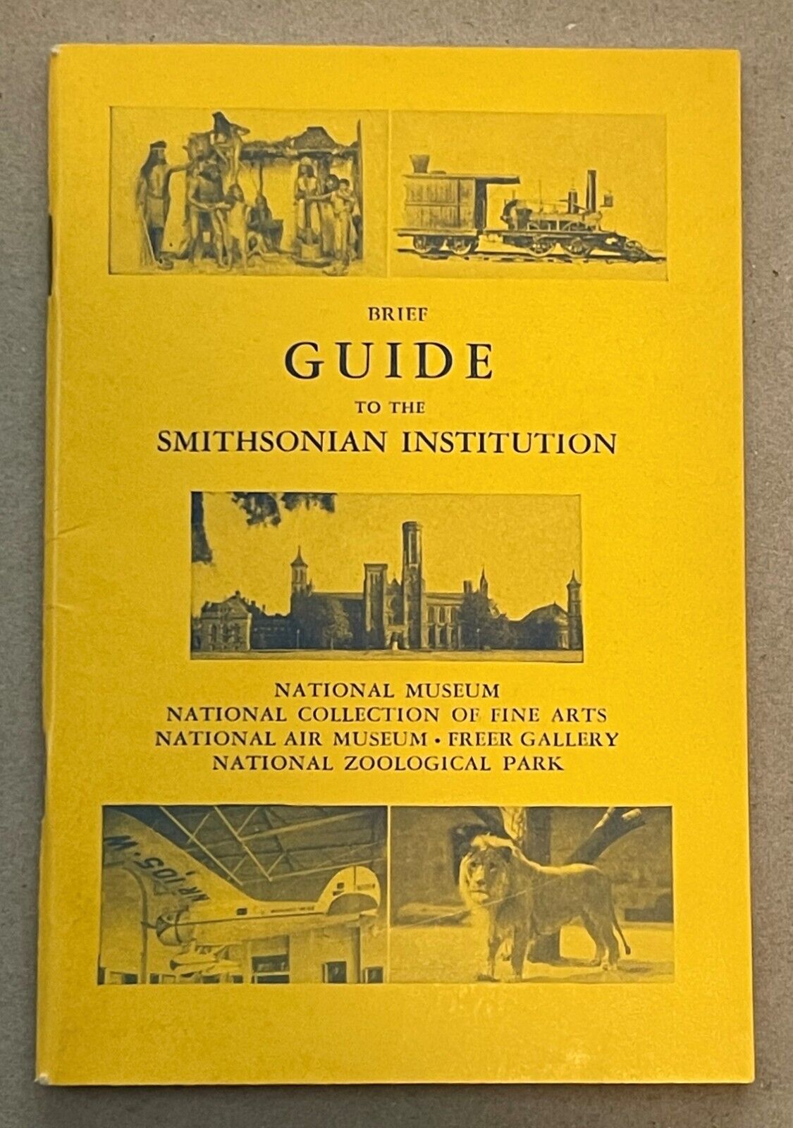 VNTG Ephemera 1958 Guide SMITHSONIAN INSTITUTION Washington DC 4X6-82 Page Book