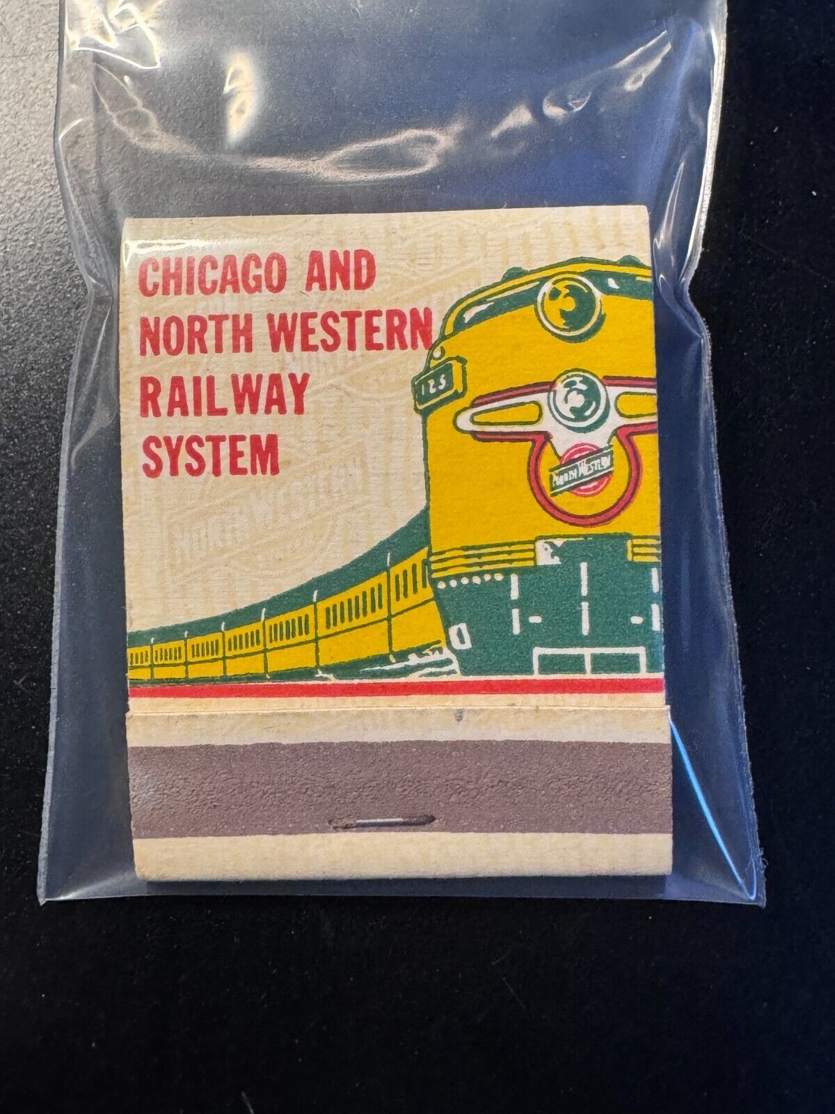 MATCHBOOK - CHICAGO AND NORTH WESTERN RAILWAY SYSTEM - UNSTRUCK BEAUTY