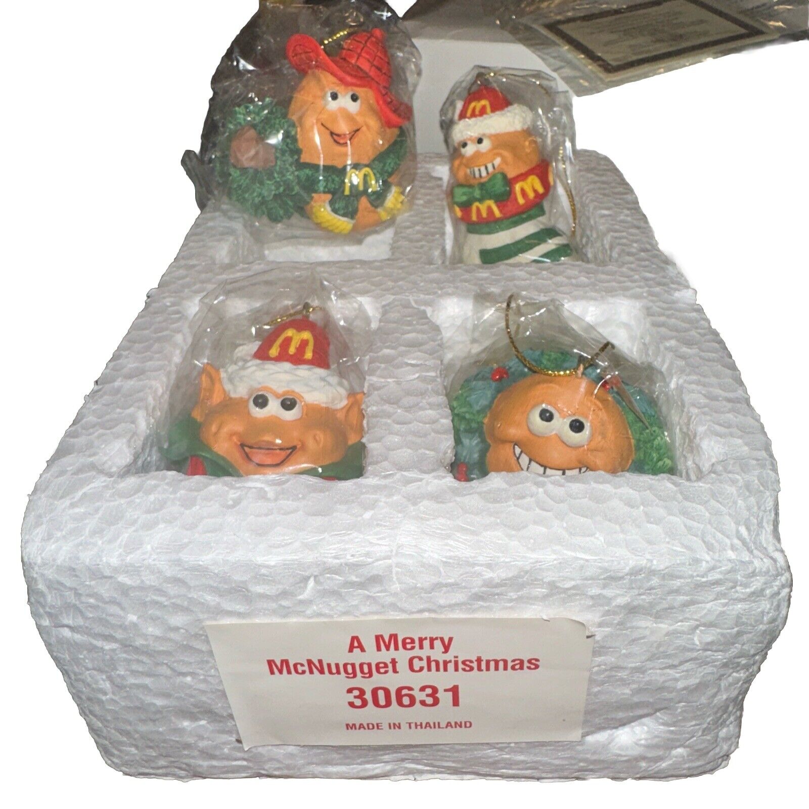 McDonald\'s 1996 McMemories 4 Ornament Set \