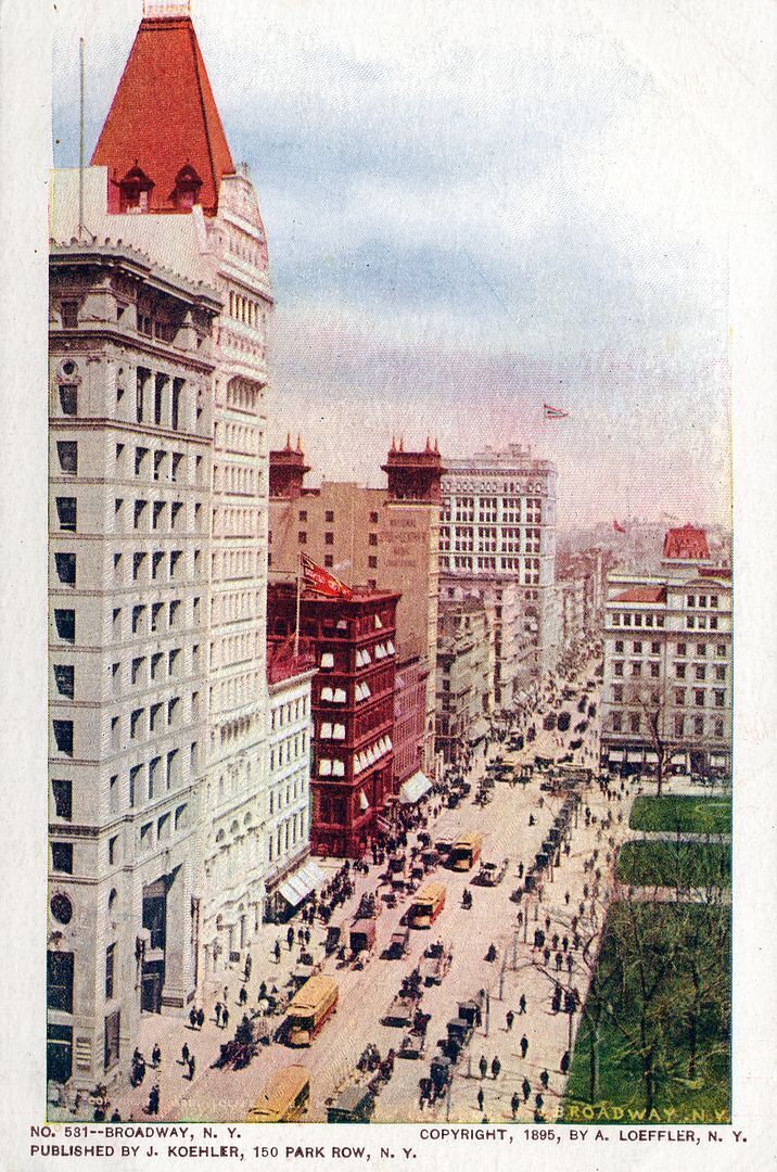 NEW YORK CITY - Broadway Postcard - udb (pre 1908)