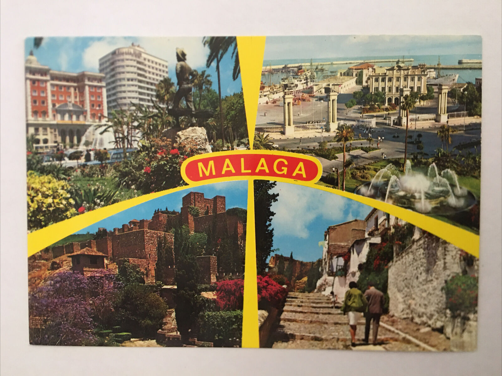 Malaga Beauties Of The City Spain Vintage Postcard