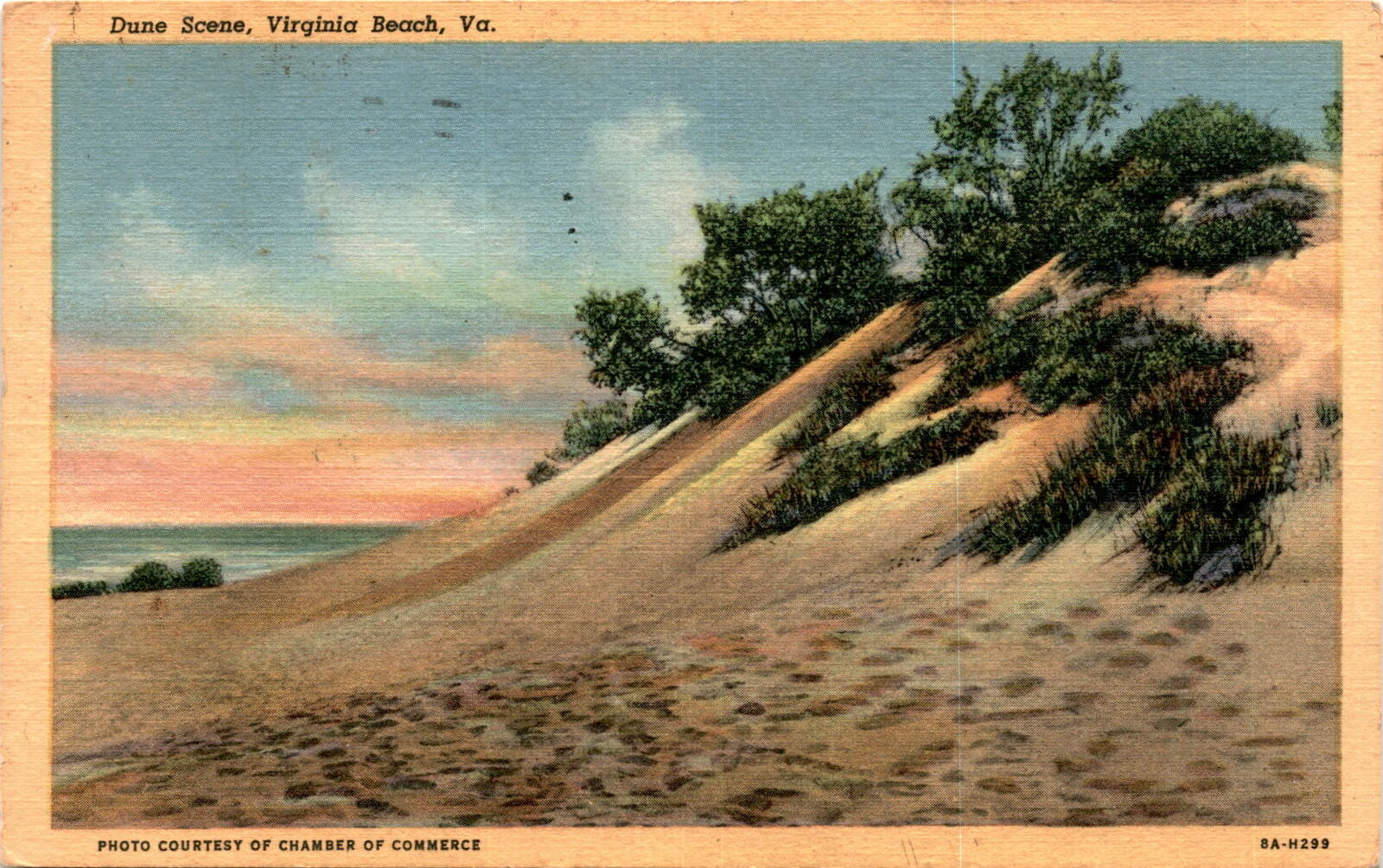 Virginia Beach, Virginia, Baltimore, Maryland, Miami Beach, Florida, Postcard