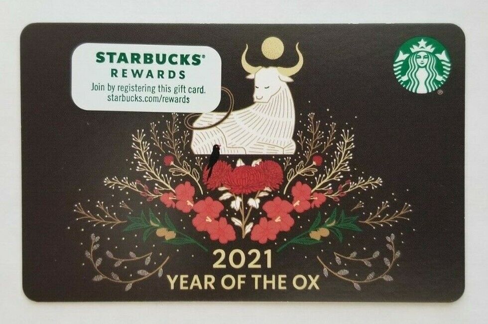 Starbucks Card US 2021 Year of the Ox BC 6188
