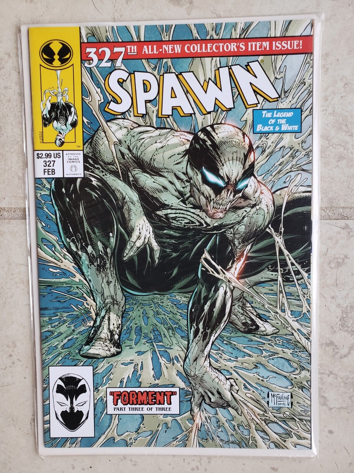 Image\'s Spawn #327 Spiderman Homage Cover NM  UNOPENED & UNREAD 