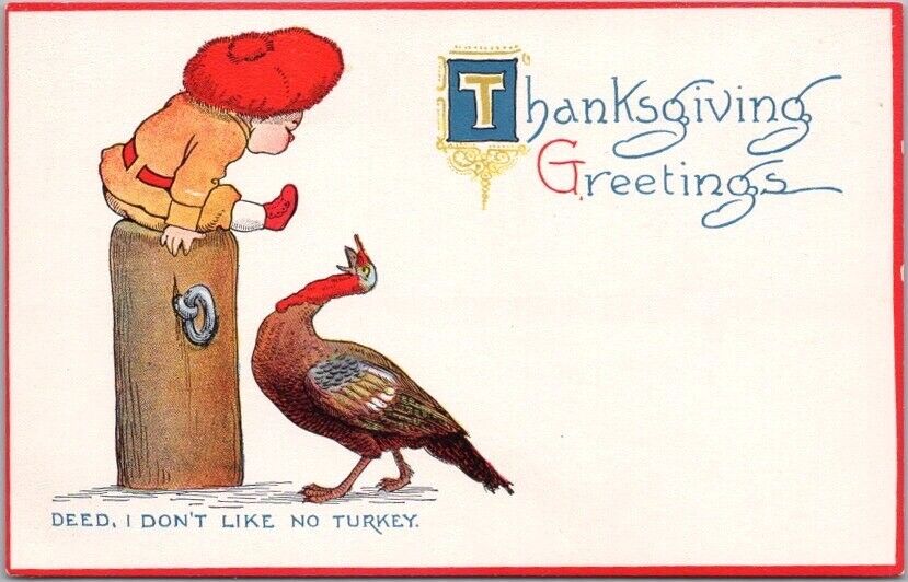 1910s GIBSON THANKSGIVING Postcard \